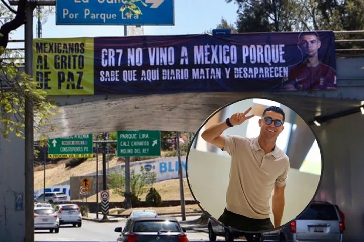 LOL竞猜平台-世界杯球场外标语：C罗没来墨西哥，他知道这里有人被杀和失踪